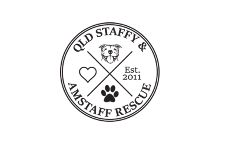 Queensland Staffy and Amstaff Rescue logo